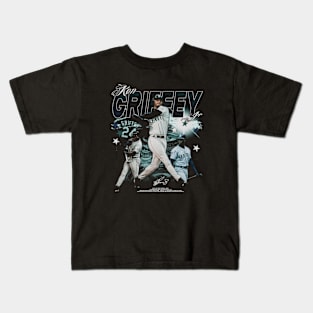 Ken Griffey Jr. Vintage Collage Kids T-Shirt